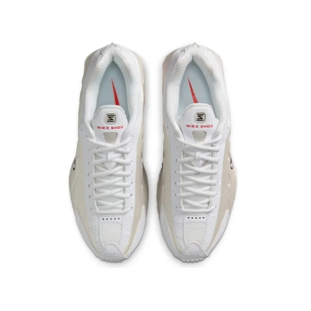 Nike Shox R4 White Phantom Red AR3565-103 Mens Shoes Size 9.5 UK 7 EUR 41 NIB